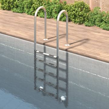 Durable 304 Stainless Steel Pool Ladder - 54x38x211 cm