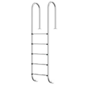 Durable 304 Stainless Steel Pool Ladder - 54x38x211 cm