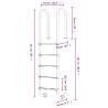 Durable 304 Stainless Steel Pool Ladder - 54x38x211 cm