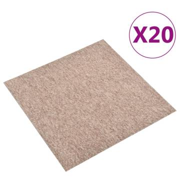 Beige Carpet Floor Tiles - 20 pcs, 5 m² | HipoMarket