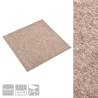 Beige Carpet Floor Tiles - 20 pcs, 5 m² | HipoMarket