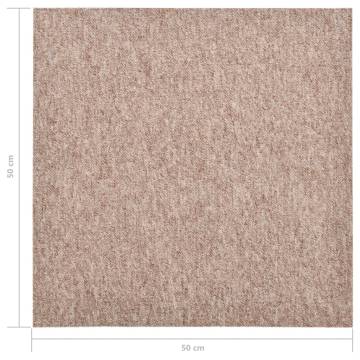 Beige Carpet Floor Tiles - 20 pcs, 5 m² | HipoMarket