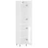 Stylish Highboard White 34.5x34x180 cm - Hipomarket UK