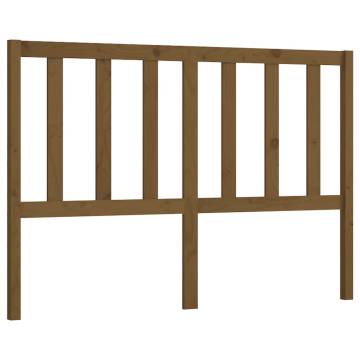 Stylish Honey Brown Pine Bed Headboard - 166x4x100 cm