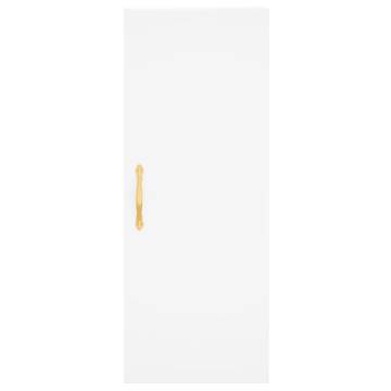 Stylish Highboard White 34.5x34x180 cm - Hipomarket UK