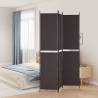 3-Panel Room Divider Brown 150x220 cm Fabric Colour brown Size 150 x 220 cm Number of 1 Number_of_Panels 3 