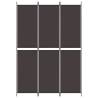 3-Panel Brown Room Divider - 150x220 cm Fabric Privacy Screen