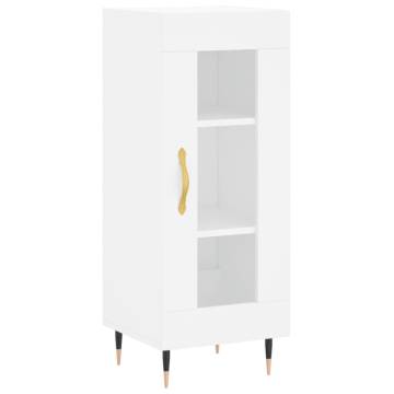 Stylish Highboard White 34.5x34x180 cm - Hipomarket UK