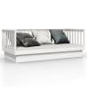 Day Bed White 80x200 cm - Solid Pine Wood | Hipomarket