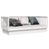 Day Bed White 80x200 cm - Solid Pine Wood | Hipomarket