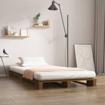 Pallet Bed Honey Brown 100x200 cm Solid Wood Pine | HipoMarket