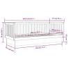 Day Bed White 80x200 cm - Solid Pine Wood | Hipomarket