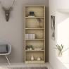 5-Tier Book Cabinet Sonoma Oak 60x24x175 cm Engineered Wood Colour sonoma oak Size 60 x 24 x 175 cm Quantity in Package 1 