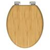 SCHÜTTE Soft-Close Toilet Seat - Natural Bamboo | HipoMarket