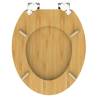 SCHÜTTE Soft-Close Toilet Seat - Natural Bamboo | HipoMarket