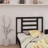 Bed Headboard Black 106x4x100 cm Solid Wood Pine Colour black Size 106 x 100 cm Quantity in Package 1 