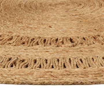 Hand-braided Jute Area Rug 150 cm Round - Natural Decor