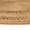 Hand-braided Jute Area Rug 150 cm Round - Natural Decor