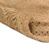 Hand-braided Jute Area Rug 150 cm Round - Natural Decor