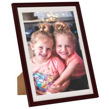 Dark Red Photo Frames Collage - 3 pcs for Table 18x24 cm