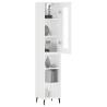 Stylish Highboard White 34.5x34x180 cm - HipoMarket