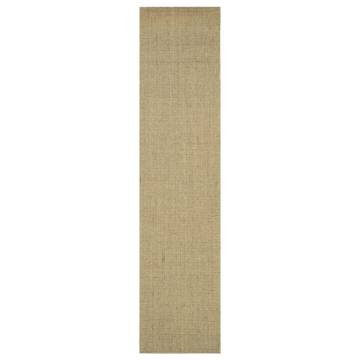 Natural Sisal Rug 80x350 cm Green - Durable & Stylish