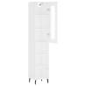 Stylish Highboard White 34.5x34x180 cm - HipoMarket