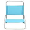 Folding Beach Chairs Set - 2 pcs Turquoise Fabric | Hipomarket