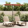 Outdoor Parasol with Aluminium Pole 180x110 cm Terracotta Colour terracotta Size 180 x 110 cm Quantity in Package 1 