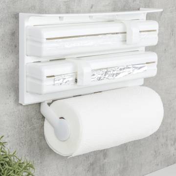 HI Wall Mounted Roll Holder - 3-in-1 Kitchen Organizer