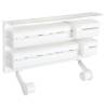 HI Wall Mounted Roll Holder - 3-in-1 Kitchen Organizer