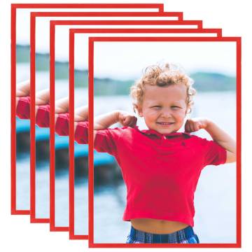 Trendy Photo Frames Collage - 5 pcs Red 70x90 cm | HipoMarket