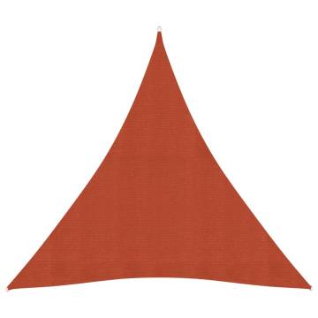 Terracotta Sunshade Sail 4.5x4.5m - UV & Mould Resistant