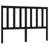 Stylish Black Pine Bed Headboard - 141x4x100 cm | HipoMarket