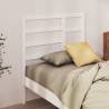 Bed Headboard White 106x4x104 cm Solid Wood Pine Colour white Size 106 x 104 cm Quantity in Package 1 