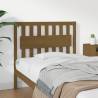 Bed Headboard Honey Brown 105.5x4x100 cm Solid Wood Pine Colour honey brown Size 105.5 x 100 cm Quantity in Package 1 