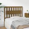 Stylish Honey Brown Bed Headboard - Solid Pine Wood 105.5x4x100 cm