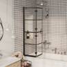 Folding Shower Enclosure ESG 80x140 cm Black Size 80 x 140 cm 