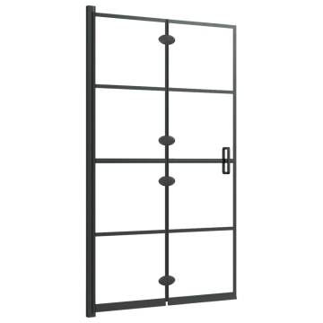 Folding Shower Enclosure ESG 80x140 cm - Black | HipoMarket