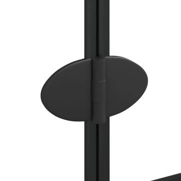 Folding Shower Enclosure ESG 80x140 cm - Black | HipoMarket