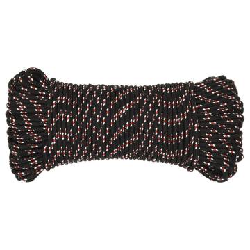 Boat Rope Black 4mm 500m - Durable Polypropylene