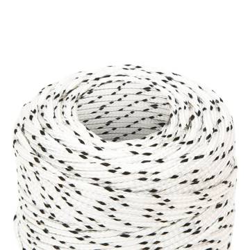 Braided Boat Rope White 2mm x 250m - Durable Polyester Rope