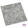 Self-Adhesive PVC Flooring Planks - Concrete Grey 55 pcs