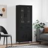 Elegant Highboard Black 69.5x34x180 cm - Hipomarket UK