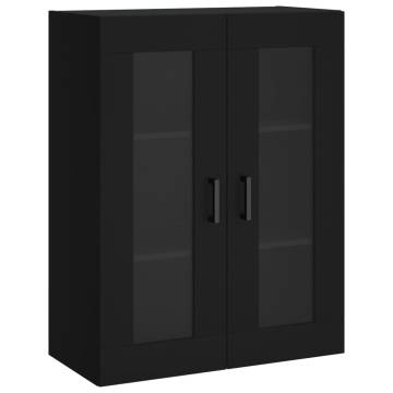 Elegant Highboard Black 69.5x34x180 cm - Hipomarket UK