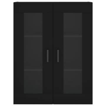 Elegant Highboard Black 69.5x34x180 cm - Hipomarket UK