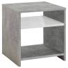 FMD Coffee Table - Concrete Grey & White - Modern Living Room Décor