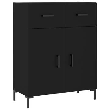 Elegant Highboard Black 69.5x34x180 cm - Hipomarket UK