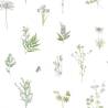 Noordwand Evergreen Herbs & Flowers Wallpaper - Soothing Design