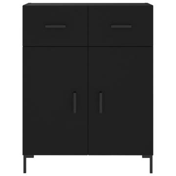 Elegant Highboard Black 69.5x34x180 cm - Hipomarket UK